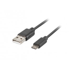 Cable usb lanberg 2.0 macho - micro usb macho quick charge 3.0 1.8m negro