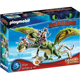 Playmobil dragon racing: dragon 2 cabezas con chusco y brusca