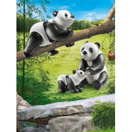 Playmobil diversion en familia pandas con bebe