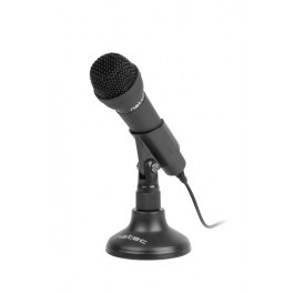 Microfono natec adder negro