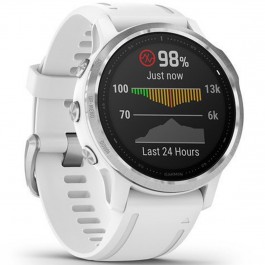 Reloj smartwatch garmin fenix 6s plata - blanco