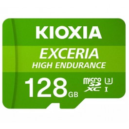 Tarjeta memoria micro secure digital sd kioxia 128gb exceria high endurance uhs - i c10 r98 con adaptador