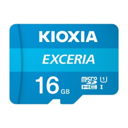 Tarjeta memoria micro secure digital sd kioxia 16gb exceria uhs - i c10 r100 con adaptador
