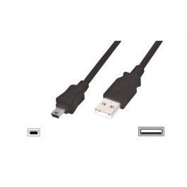 Cable usb 2.0 equip tipo a -  b mini (5pin) 1.8m
