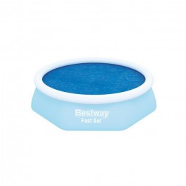Bestway 58060 -  cobertor solar azul para piscinas de 8' x 26pulgadas - 2.44m x 66 cm