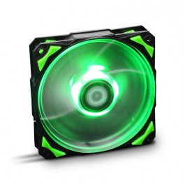 Ventilador caja nox hummer h - fan led 120mm negro led verde