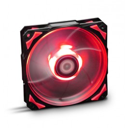 Ventilador caja nox h - fan led 120mm negro led rojo