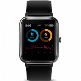 Reloj smartwatch spc sportwatch smartee vita negro f.cardiaca -  1.3pulgadas - color - notificaciones -  bt -  waterproof