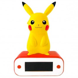Lampara led reloj despertador teknofun madcow entertainment pokemon pikachu 20 cm