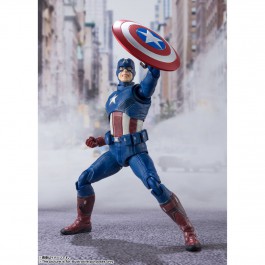 Capitan america (avengers assemble) edition figura 15 cm marvel avengers sh figuarts