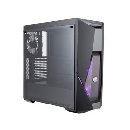 Caja ordenador gaming atx coolermaster masterbox k500 cristal templado - 1xven trasero - 2xven frontal rgb