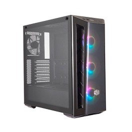 Caja ordenador e - atx coolermaster masterbox mb520 argb negro cristal templado - 3xven 120mm argb - 1xven 120mm