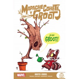 Marvel young adults. mapache cohete y groot 01 brotes verdes