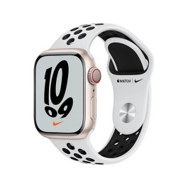 Reloj smartwatch apple watch nike series 7 gps - cell 41mm al.pure bl pant.ip6x -  retina -  sens.o2 -  app ecg -  c.pure plat.