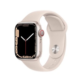 Reloj smartwatch apple watch series 7 gps - cell 41mm al.starlight pantalla ip6x -  retina -  sensor o2 -  app ecg -  c.starlig