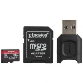 Tarjeta memoria micro secure digital sd xc 128gb kingston mlpmr2 uhs - ii + adaptadores usb y sd
