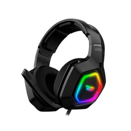 Auriculares con microfono keep out gaming hx901 7.1 negro -  rgb lighting -  pc -  ps4 -  cable 2.2m -  50mm diametro