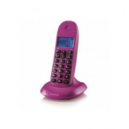 Telefono motorola c1001lb+ wireless inalambrico violeta