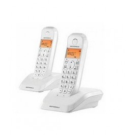 Telefono motorola s1202 wireless inalambrico duo blanco