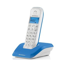 Telefono dect digital motorola s1201 wireless inalambrico azul