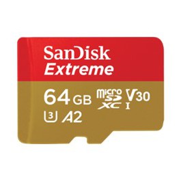 Tarjeta memoria sandisk micro secure digital 64gb sd extreme u3 uhs - i clase 10 a2