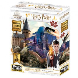 Puzzle para rascar harry potter hogwarts dia y noche 500 piezas