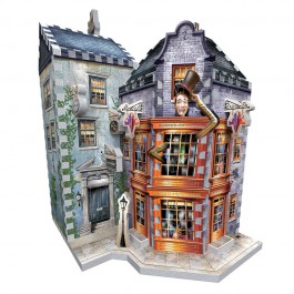 Puzzle 3d wrebbit harry potter tienda de sortilegios weasley y diario el profeta 300 piezas