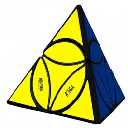 Cubo de rubik qiyi coin pyraminx tetrahedrom negro