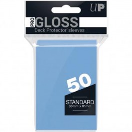 Fundas standard ultra pro color azul celeste para cartas paquete de 50