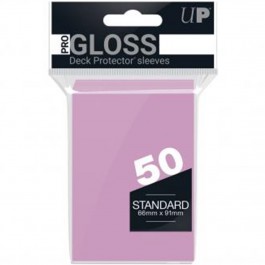 Fundas standard ultra pro color rosa claro para cartas paquete de 50