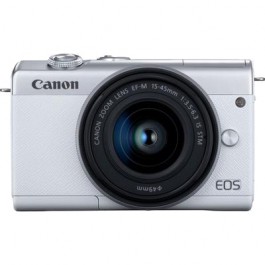Camara digital canon eos m200 blanca ef - m -  24.1mp -  digic 8 -  4k -  wifi -  bluetooth