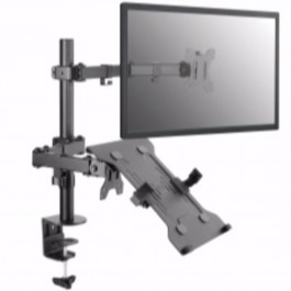 Soporte equip pantalla mesa 13pulgadas - 32pulgadas doble brazo 2 monitores o 1 monitor + 1 portatil (bracket para portatil inc