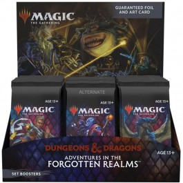 Juego de cartas set booster wizards of the coast magic the gathering dungeons & dragons adventures in the forgotten realms 30 s