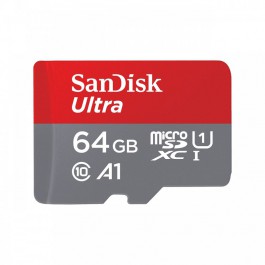 Tarjeta memoria micro secure digital sdxc + adaptador sandisk ultra - 64gb - clase 10 - sdxc - 120mb - s