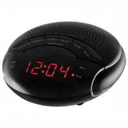 Radio reloj despertador nevir nvr - 335dd negro sintonizador am - fm