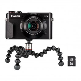 Camara digital canon powershot g7x mark ii vlogger kit 20.9mp -  zo 42x -  3'' -  hs -  wifi -  litio -  tripode -  sd 32gb