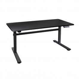 Mesa de escritorio tooq atlas electrica ajustable en altura con tablero negra
