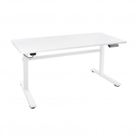 Mesa de escritorio tooq atlas electrica ajustable en altura con tablero blanca