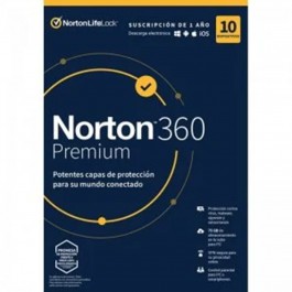 Antivirus norton 360 premium 75gb español 1 usuario 10 dispositivos 1 año in box