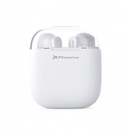 Auriculares phoenix earpods bluetooth 5.0 - hasta 4.5 horas autonomia - estuche con powerbank hasta 5 recargas completas - comp