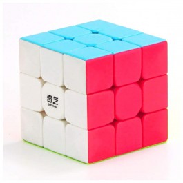 Cubo de rubik qiyi 3x3 stickerless o bordes negros promo aleatorio