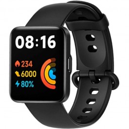 Reloj xiaomi smartwatch redmi watch 2 lite -  notificaciones -  frecuencia cardiaca -  gps -  negro