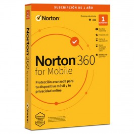 Antivirus norton 360 mobile español 1 usuario 1 dispositivo 1 año esd no retornable