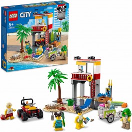 Lego city base de socorristas en la playa