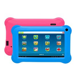 Tablet denver 7pulgadas taq - 70353 - wifi - 2mpx - 16gb rom - 1gb ram - 2400mah para niños + fundas azul y rosa