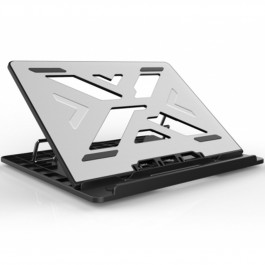 Soporte - base de refrigeracion conceptronic para portatiles hasta 15.6pulgadas aluminio gris
