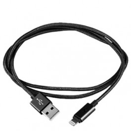 Cable silver ht usb -  lightning mfi led luxury -  macho - macho -  1m -   gris oscuro