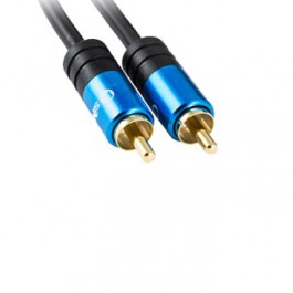 Cable digital coaxial silver ht high end 2 1rca -  macho - macho -  2m -  negro