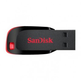 Memoria usb 2.0 sandisk 128gb cruzer blade rojo