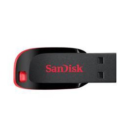 Memoria usb 2.0 sandisk 16gb cruzer blade rojo